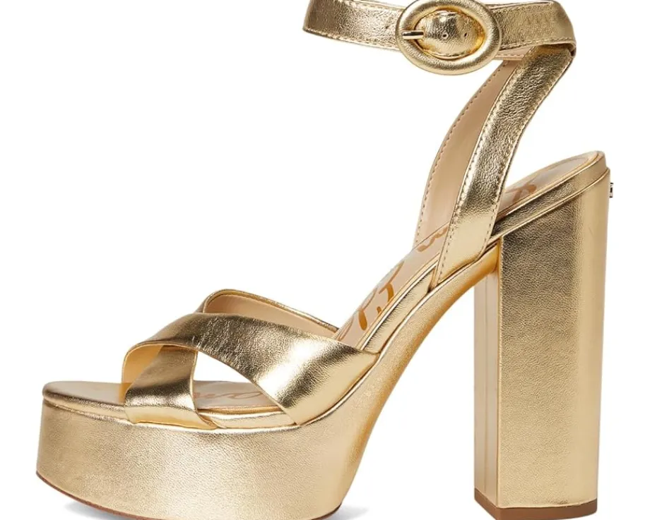 Sam Edelman Savannah Strappy Sandals Amber Gold Best