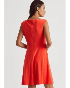 Women Lauren Ralph Lauren Scoop Neck Jersey Dress