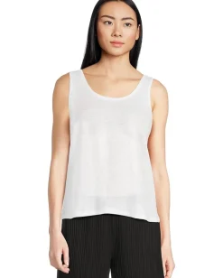 Eileen Fisher Scoop Neck Tank White Online