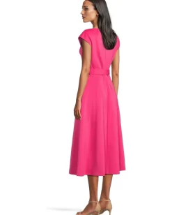 Women Calvin Klein Scuba Belted Aline