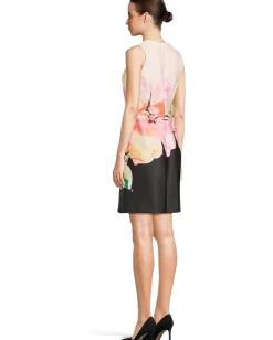 Women Calvin Klein Scuba Foral Sheath