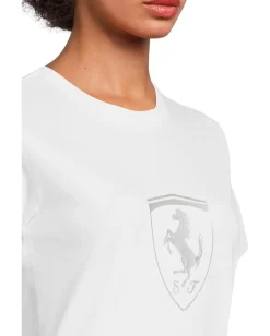 PUMA Scuderia Ferrari Tonal Shield T-shirt Puma White