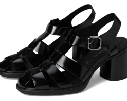 ECCO Sculpted 55 Luxe Fisherman Heel Sandal Black Hot