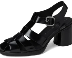 ECCO Sculpted 55 Luxe Fisherman Heel Sandal Black Hot