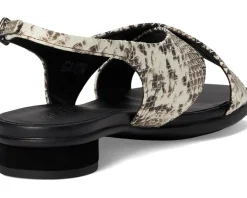 ECCO Sculpted Alba 25 Slingback Sandal Dark Clay Snake Print Hot