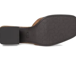 COACH Sculpted C Coated Canvas Block Heel Sandals Tan Sale