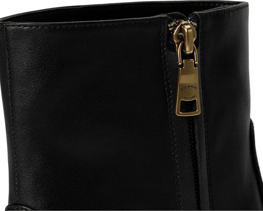 COACH Sculpted C Kitten Heel Bootie Black Hot