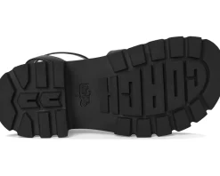 COACH Sculpted C Platform Fisherman Sandals Black Discount