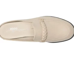 ECCO Sculpted Luxury Braided Mule Limestone New