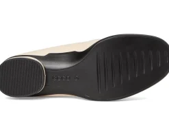 ECCO Sculpted Luxury Braided Mule Limestone New