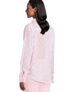 Lilly Pulitzer Sea View Button Down Rousseau Pink Slice Of Sunshine Discount