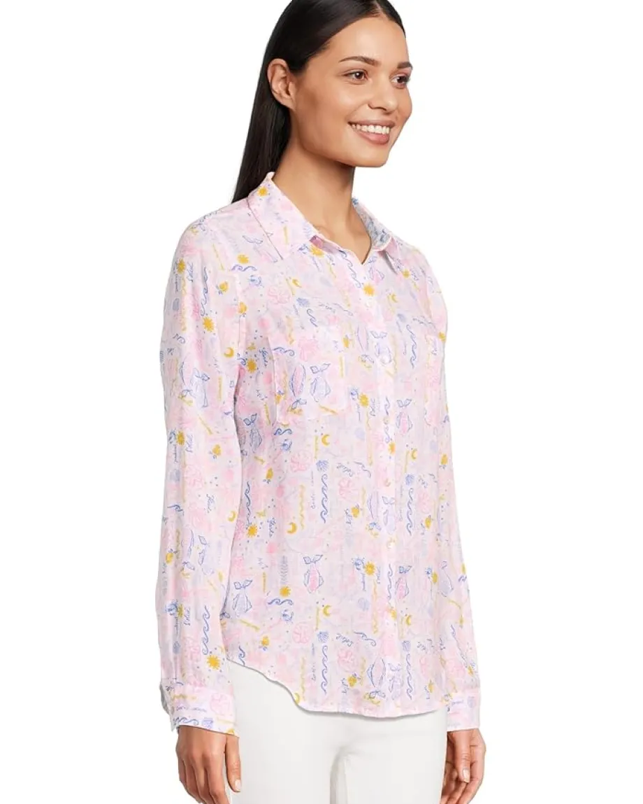 Women Lilly Pulitzer Sea View Button-Down