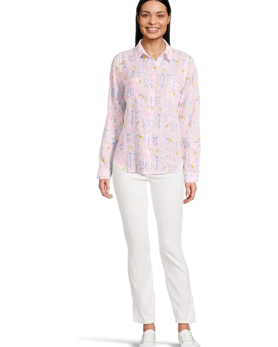 Women Lilly Pulitzer Sea View Button-Down