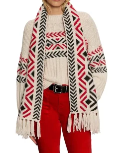 Sanctuary Send It Scarf Chalk Multi