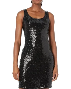 Commando Sequin Mini Dress SEQ300 Black Clearance