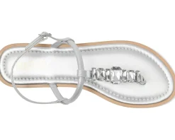 Kenneth Cole Reaction Sera Silver Metallic New