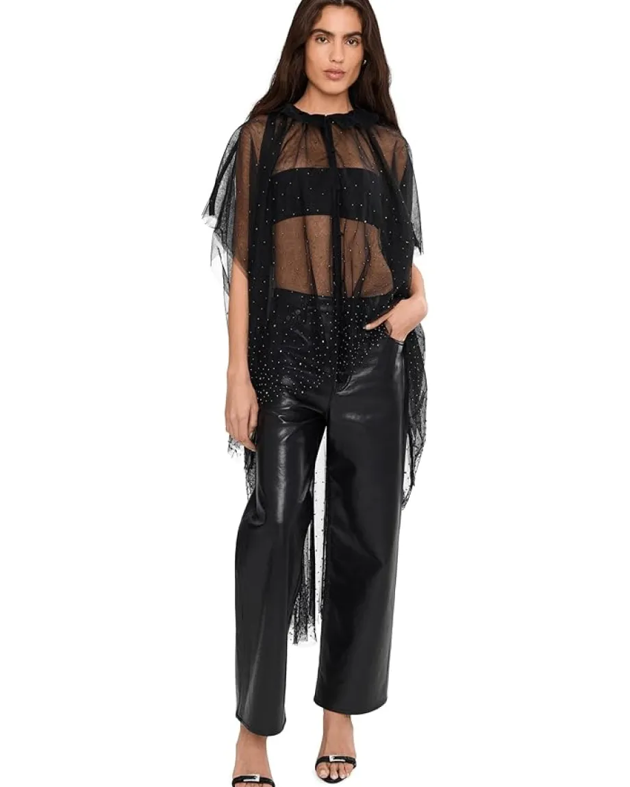 Women AllSaints Sez Emb Tulle Cape