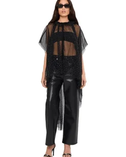 Women AllSaints Sez Emb Tulle Cape