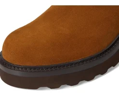 Cole Haan Shibley Waterproof Lug Buckle Booties Tobacco Waterproof Suede Sale
