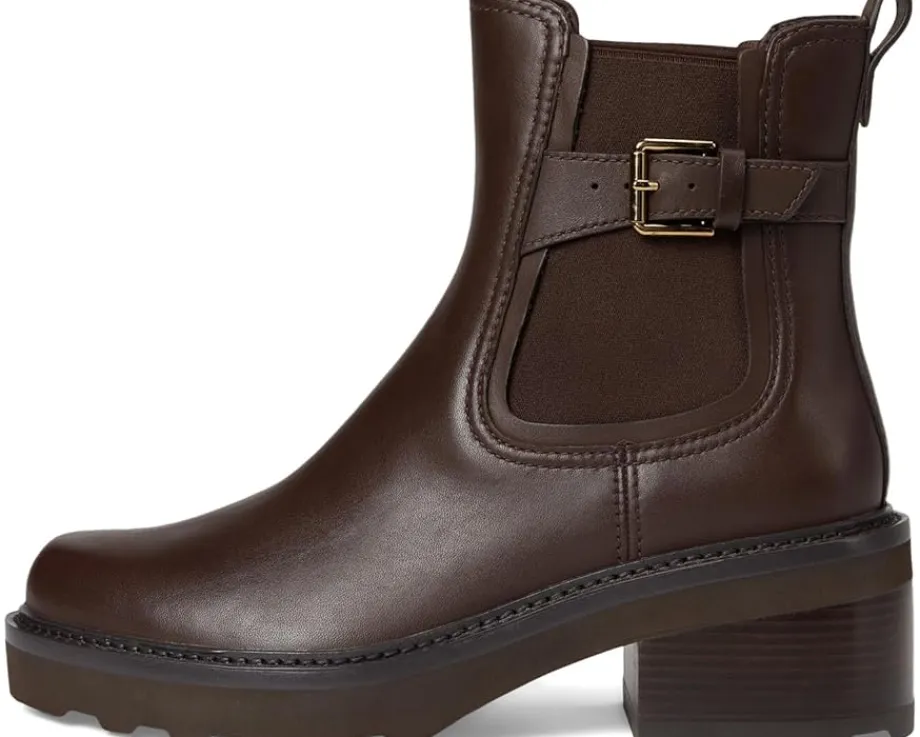 Women Cole Haan Shibley Waterproof Lug Buckle Booties