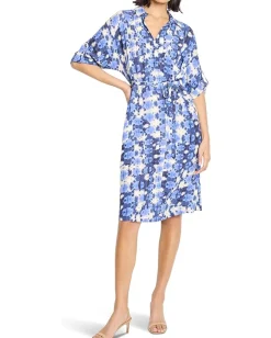 Women NIC+ZOE Shibori Stone Belted Devon Dress