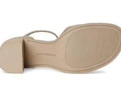 Women Lucky Brand Shivona Stitched Heeled Sandal