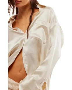 Free People Shooting For The Moon Button-Down Tea Clearance