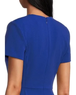 Women Calvin Klein Short Sleeve Button Sheath