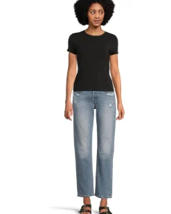 Lilla P Short Sleeve Crew Neck Black Discount