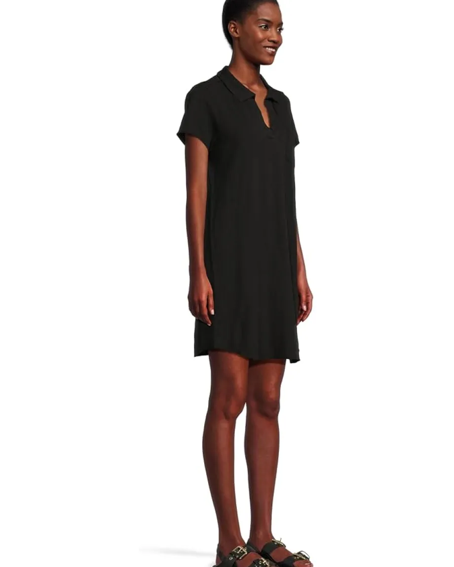 Women Mod-o-doc Short Sleeve Johnny Collar Dress