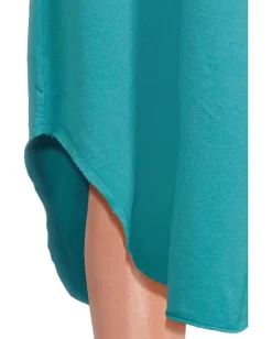 Mod-o-doc Short Sleeve Maxi Shirttail Crew Neck Dress Belize Online