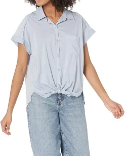 Splendid Short Sleeve Paige Shirt Chicory Clearance