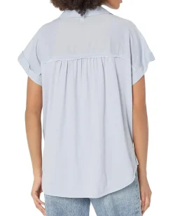 Splendid Short Sleeve Paige Shirt Chicory Clearance
