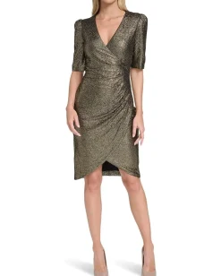Women Calvin Klein Short Sleeve Sequin Sheath