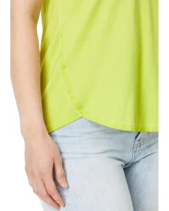 Women NIC+ZOE Short Sleeve Shirt Tail Crew Tee