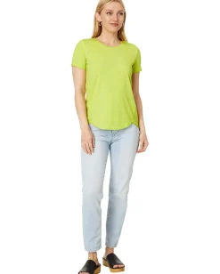 Women NIC+ZOE Short Sleeve Shirt Tail Crew Tee