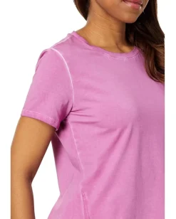 Women NIC+ZOE Short Sleeve Shirt Tail Crew Tee