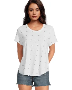 Women Mod-o-doc Short Sleeve Shirttail Crew Neck Tee