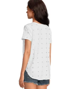 Women Mod-o-doc Short Sleeve Shirttail Crew Neck Tee