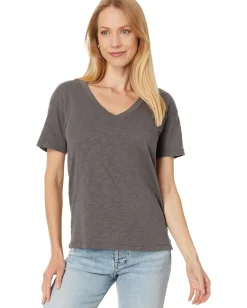 Women Mod-o-doc Short Sleeve V-Neck Boxy Tee