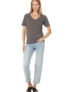 Women Mod-o-doc Short Sleeve V-Neck Boxy Tee