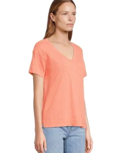 Women Mod-o-doc Short Sleeve V-Neck Boxy Tee