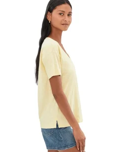 Women Mod-o-doc Short Sleeve V-Neck Boxy Tee