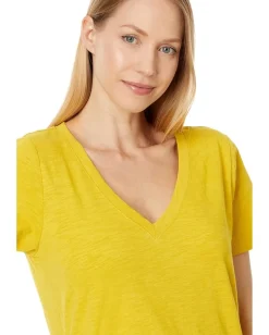 Women Pendleton Short Sleeve V-Neck Tee