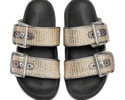 Women AllSaints Sian Raffia Sandals