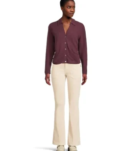 Women Lilla P Side Pleat Button-Down