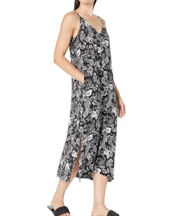 Karen Kane Side Slit Midi Dress Print Online
