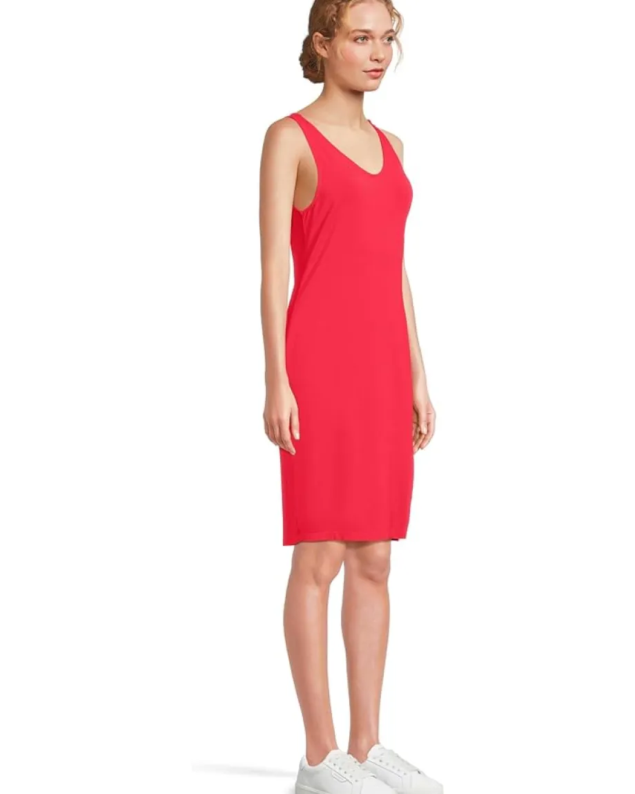 Mod-o-doc Side Slit Tank Dress Glazed Cherry Outlet