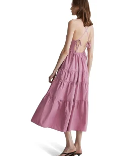Madewell Sidonie Poplin Maxi Dress Shaded Pink Sale