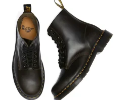 Dr. Martens Sinclair Leather Platform Boots Dark Taupe Outlet